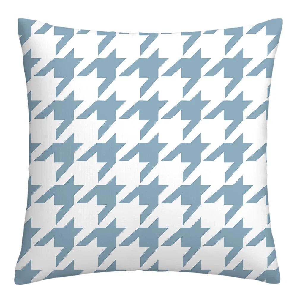 Наволочка из льна с геометрическим узором в виде озера и белого цвета для дивана, украшение для дома, может быть изготовлено по индивидуальному заказу 40x40 45x45 50x50 60x60