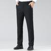 FAPAI Men's High-Elastic Fleece-Lined Straight-Leg Dress Pants