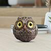2 шт. Миниатюрные фигурки сов, ручная работа, статуэтка совы, маленькая скульптура совы из смолы