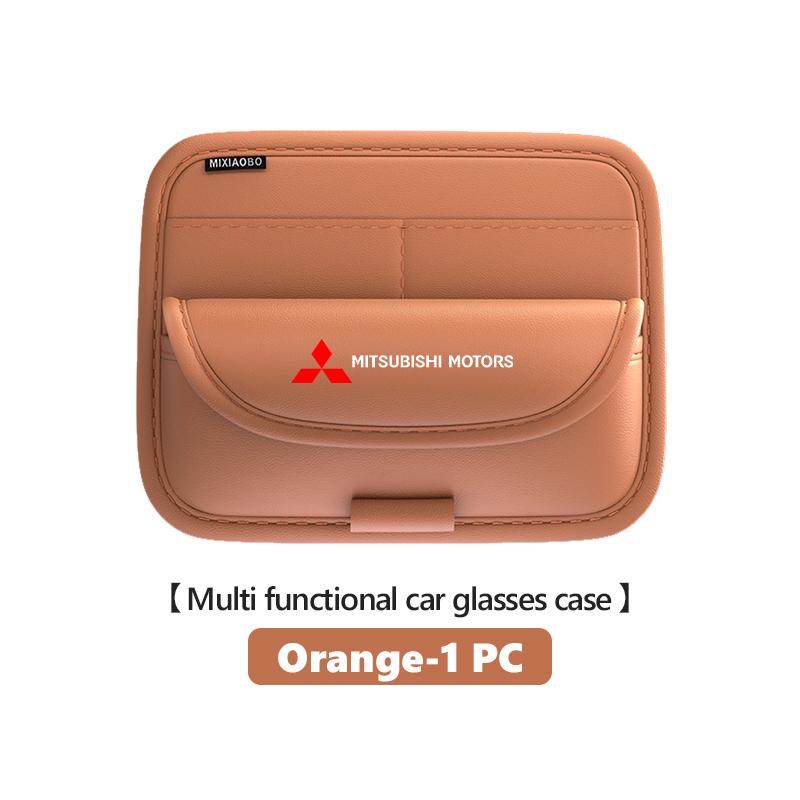 xkhr10 For Mitsubishi Car Sun Visor Glasses Organizer Box Eyeglass Storage Case Auto Accessories Outlander Lancer Eclipse Mirage