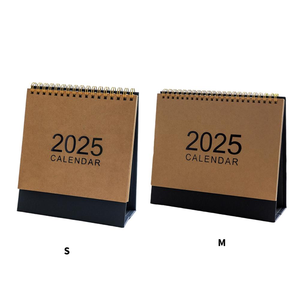 Календарь 2025 года Простой настольный календарь Ежегодный планировщик Годовой календарь Настольный календарь Маленький настольный календарь для школы