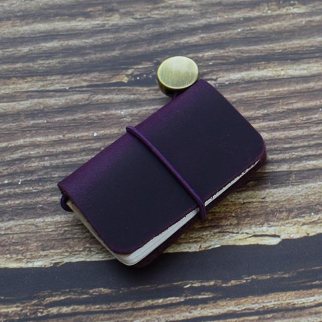 1 шт. крошечный кожаный блокнот карманный блокнот мини винтажный ретро милый кавайный портативный ежедневник органайзер дорожные принадлежности