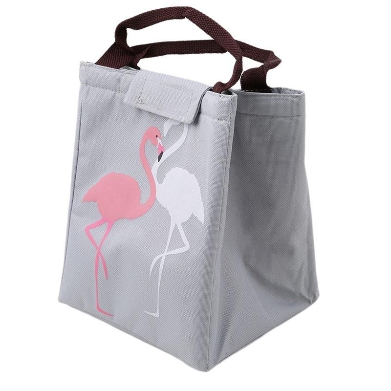 Leisure Cute Animal Flamingo Lunch Bag Girl Portable Insulated Cooler Bags Thermal Food Picnic Bags
