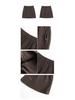 Moqie Winter Petite A-line Woolen Drawstring Short Skirt MQ1064
