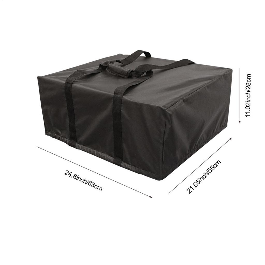 Tabletop Pizza Oven Cover Waterproof Portable Protector Pizza Oven Carry Cover with Top Handle for Outside Backyard Garden
