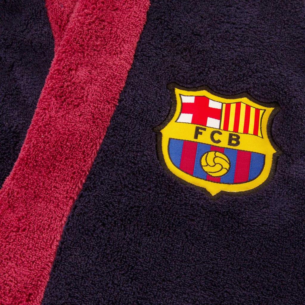 FC Barcelona Boys Crest Fleece Dressing Gown