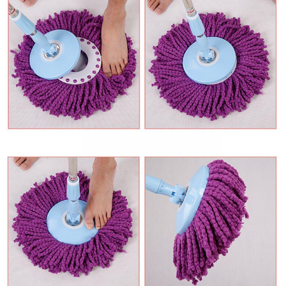 Kitchen Supplies Replacement 360° Rotating Floor Cleaner Microfiber Brush Cleaning Pad Mop Head