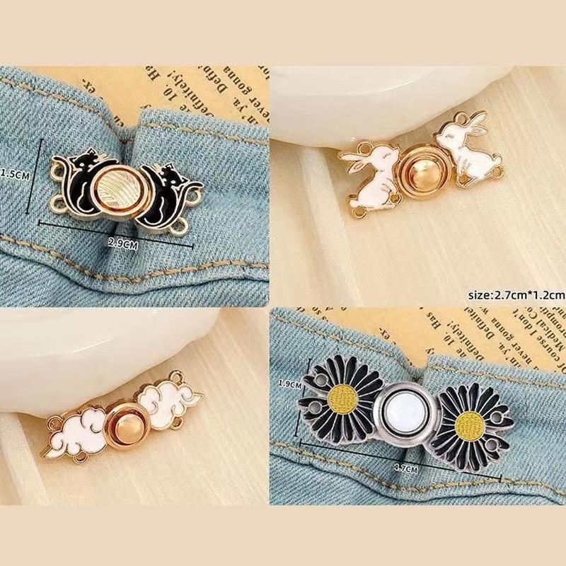 Съемная застежка для утяжки талии, невидимая кнопка, брошь, ювелирное изделие, джинсы, брюки, одежда, пряжка для талии, инструмент для регулировки пояса