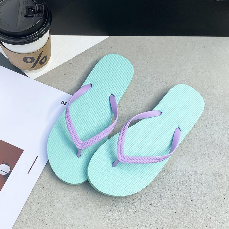 Модные женские однотонные нескользящие шлепанцы: Идеально подходит для летнего отдыха на открытом воздухе, пляжа и ванной комнаты.