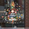 1pc Christmas Decoration Window Stickers Santa Christmas Tree Window Glass Decal Poster New Year Living Room Decoration Stickers