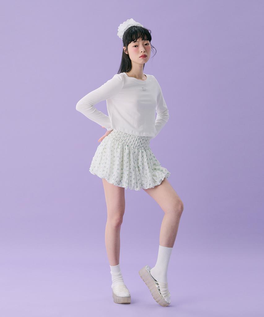 JUNEJUNE SPACE Том 12. Напечатанная футболка Bow Wow T_Белый