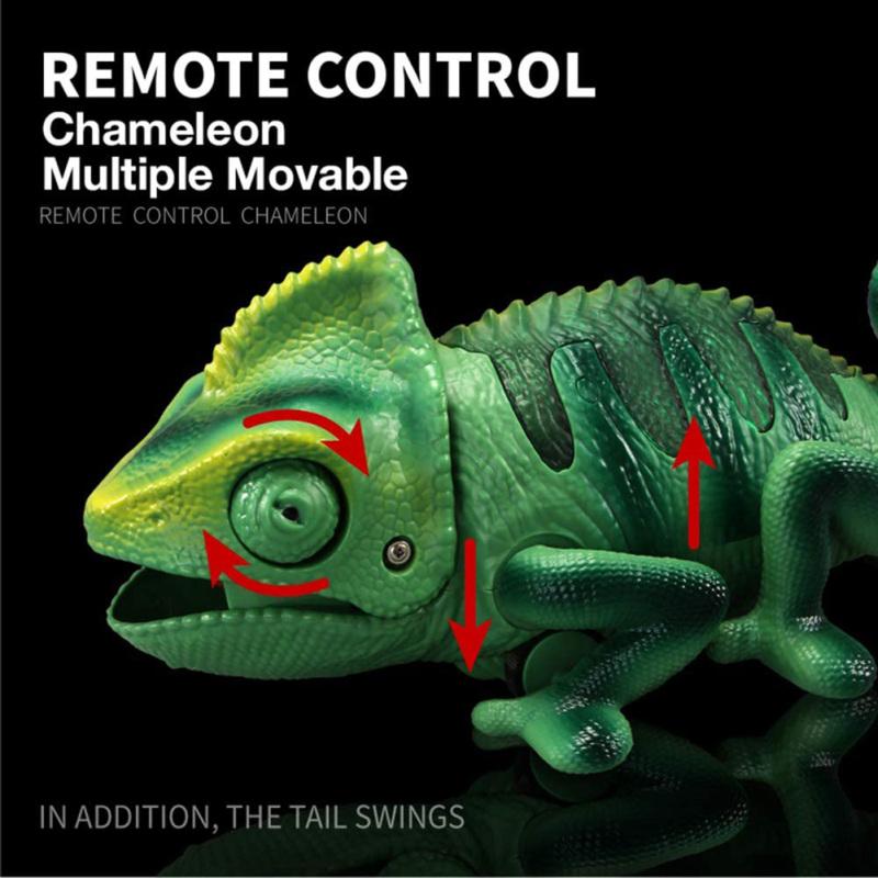 Remote  Control  Chameleon  Toy Realistic Animals Shape Infrared Remote Control Simulated Electric