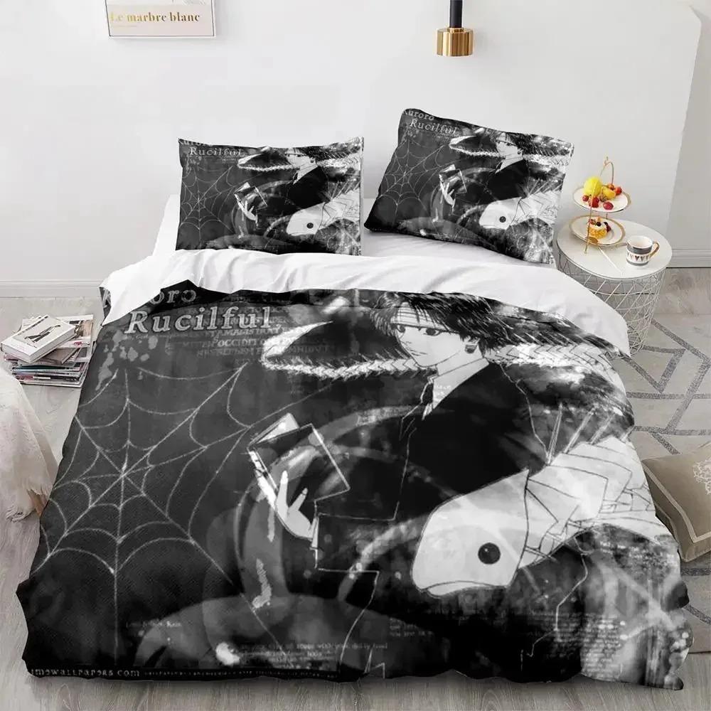 HUNTER×HUNTER Комплект постельного белья Single Twin Full Queen King Size Комплект постельного белья Aldult Kid Bedroom Duvetcover Sets bed furniture set bedroom