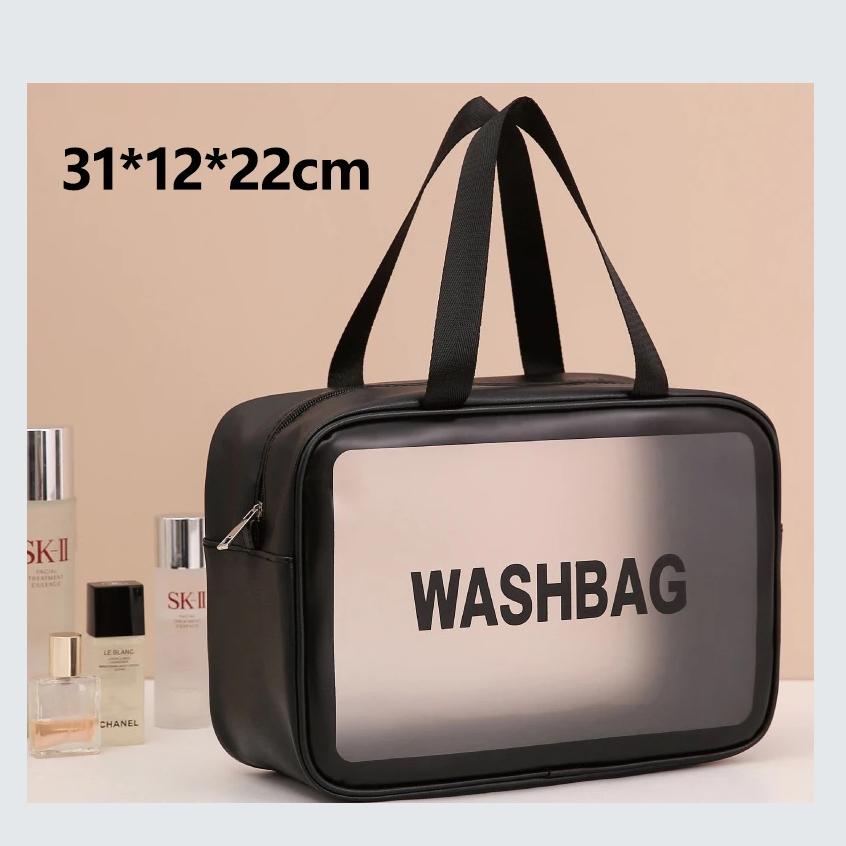 1 шт. Черный прозрачный портативный женский дорожный несессер водонепроницаемый чехол для хранения косметики большой емкости косметический органайзер