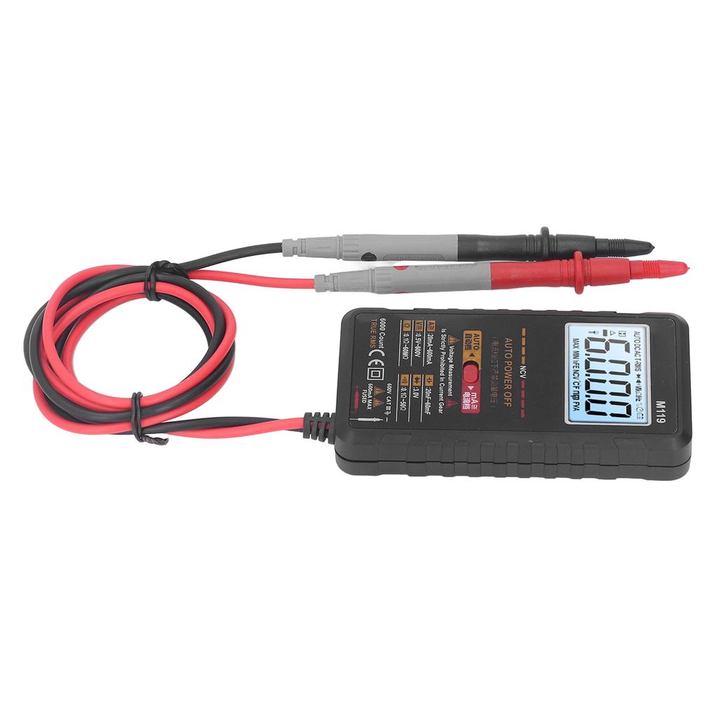 Ручной цифровой мультиметр, автоматический диапазон, бесконтактный, напряжение, ток, сопротивление, измеритель