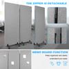 Folding Screen Divider Sound Absorb Movable Office Partition 3 Panels Freestanding Partition Room Dividers for Room Partition