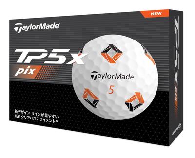 TaylorMade TP5x Pix Series 2024 Гольф Аутентичные Японские 1 Дюжина Мячей, Продукт, (12 Шариков)