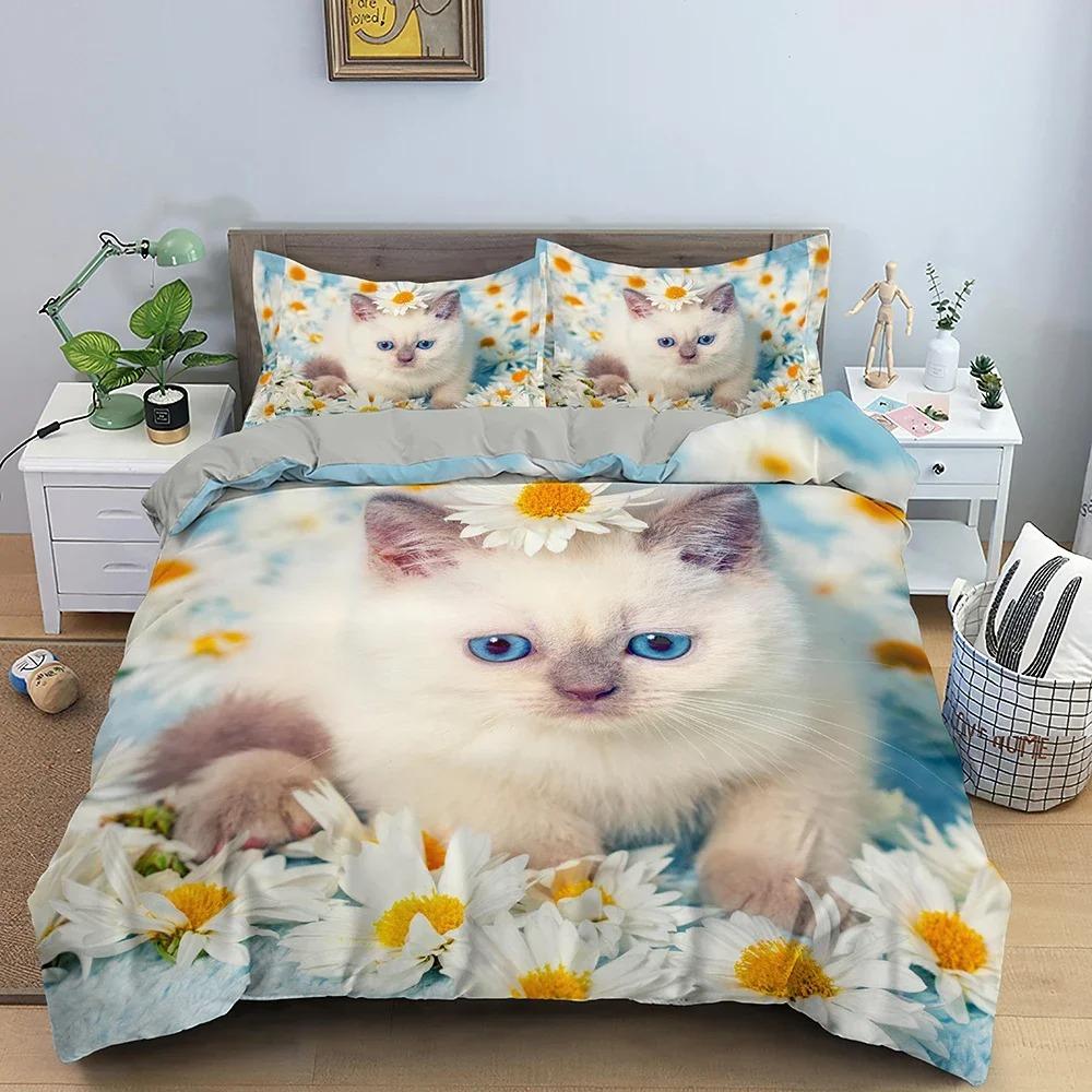 Милый комплект постельного белья для собак, хомяков, кошек, животных, пододеяльник, покрывало с наволочкой, двуспальное одеяло, покрывала, домашний текстиль