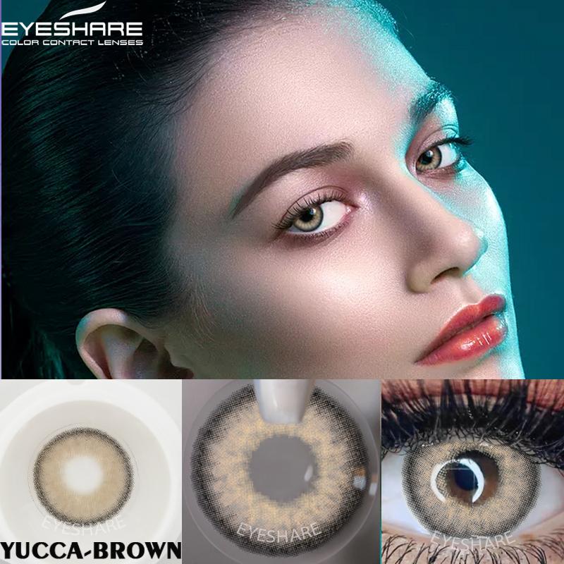 Цветные контактные линзы для глаз, 2 шт., натуральные цветные линзы, синие, розовые, красивые контактные линзы для глаз, ежегодные косметические цветные линзы