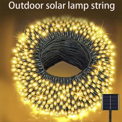 Солнечная гирлянда светодиодная водонепроницаемая для улицы 5м/12м/22м гирлянда уличный фонарь фестон рождественская вечеринка для декора сада