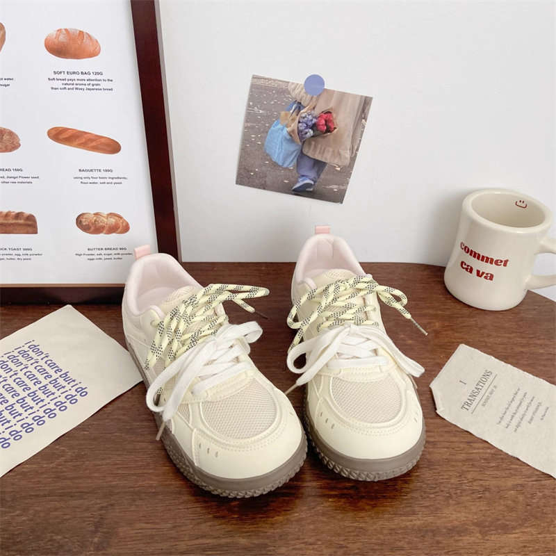 Летние сетчатые дышащие моральные тренировочные туфли универсальные шикарные туфли с круглым носком уродливо милые студенческие спортивные кеды