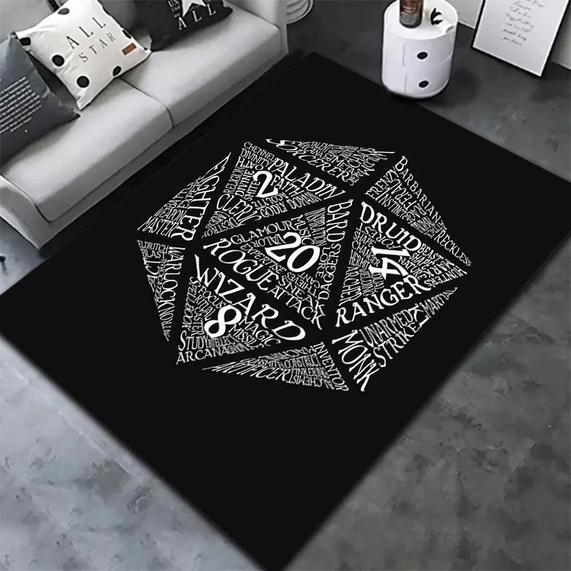 Dd Dungeon Dragons Carpet Rug For Living Room Bedroom Home Sofa Decoration Kids Play Nonslip Floor Mat