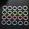 10 Pcs Fashion Resin Luminous Ring Rings Minimalist Aesthetic Finger Rings Simple Candy Color Stackable Ring Jewelry
