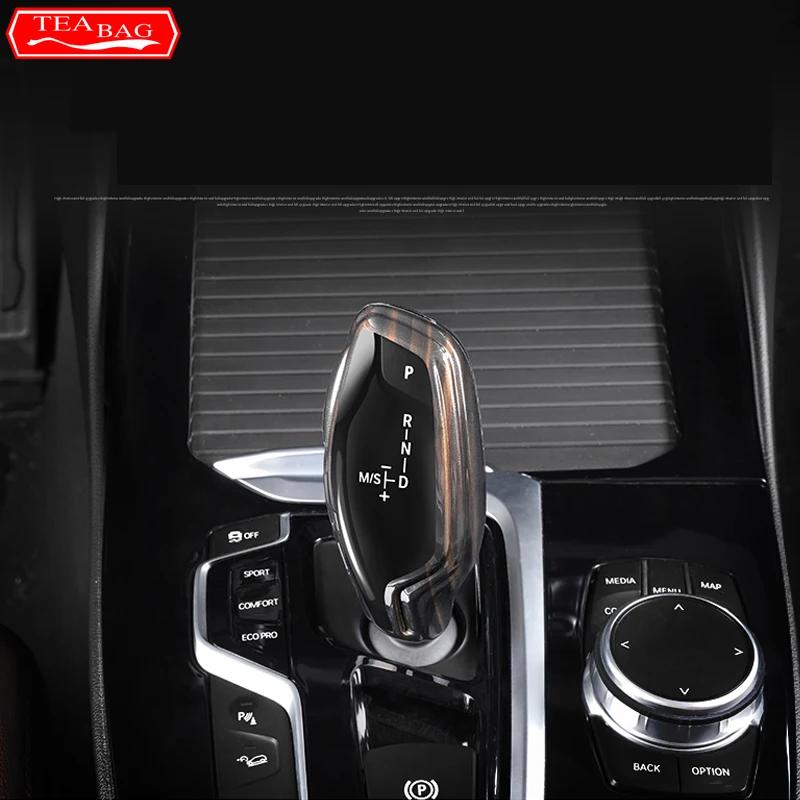 Car Styling automatic speed gear shift knob head Covers Stickers For BMW 5 7 series G30 G38 G11 G12 X3 G01 Car Modification