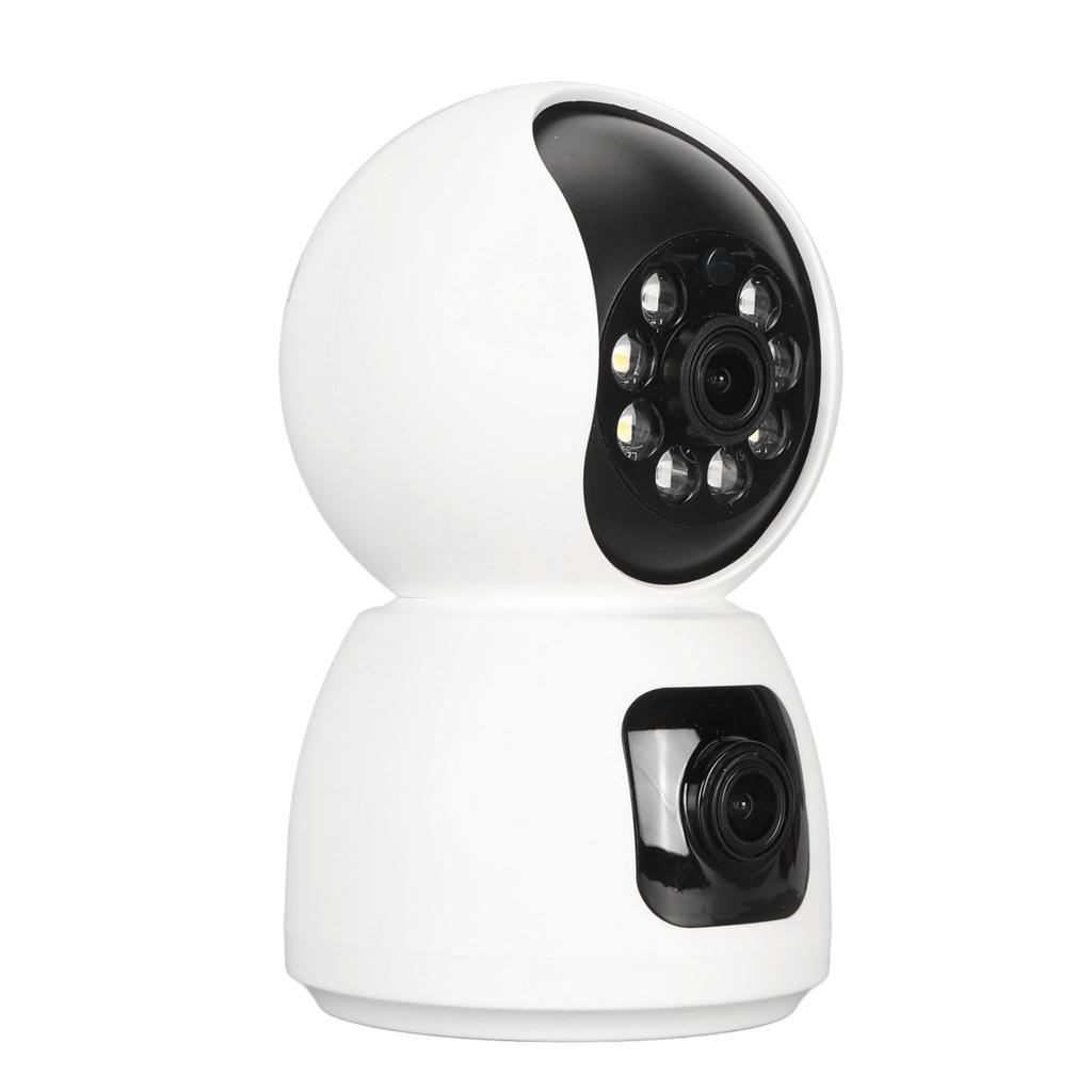 Indoor Camera Dual Lens 2K Full HD Night Vision Two Way Audio Motion Detection Indoor Security