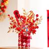 Simulated New Year DIY Material Bag Creative Blessing Flower Bucket  Spring Festival Supplies