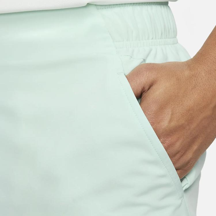 Nike Court Dri-FIT Slam Logo Print, средняя посадка, облегающие, на шнурке, удобные спортивные шорты, мужские шорты Emerald-Ice DX5532-346