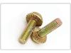 White Zinc Serrated Flange Hex Bolt Screw & Nut Set M4-M8, Plated Flange, Knurled Cross