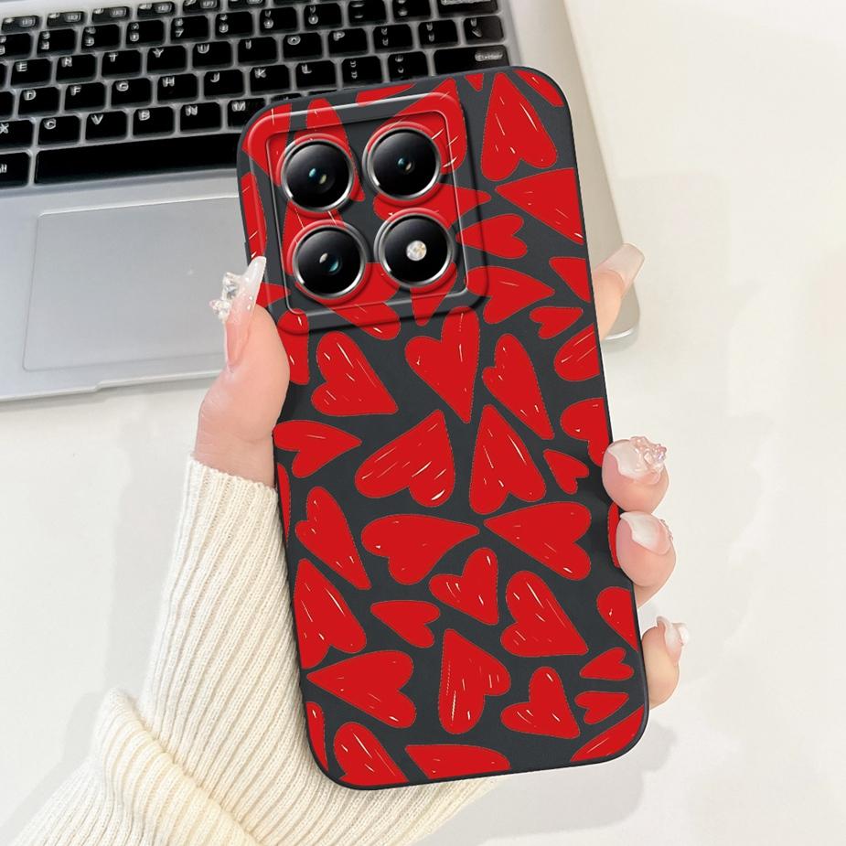 Чехол для Xiaomi 14T Pro Стильные Цветы Мультяшная Обложка Ударопрочный Мягкий ТПУ Чехол для Телефона Для Xiaomi Mi 14T Pro Mi14T 5G Fundas Coque