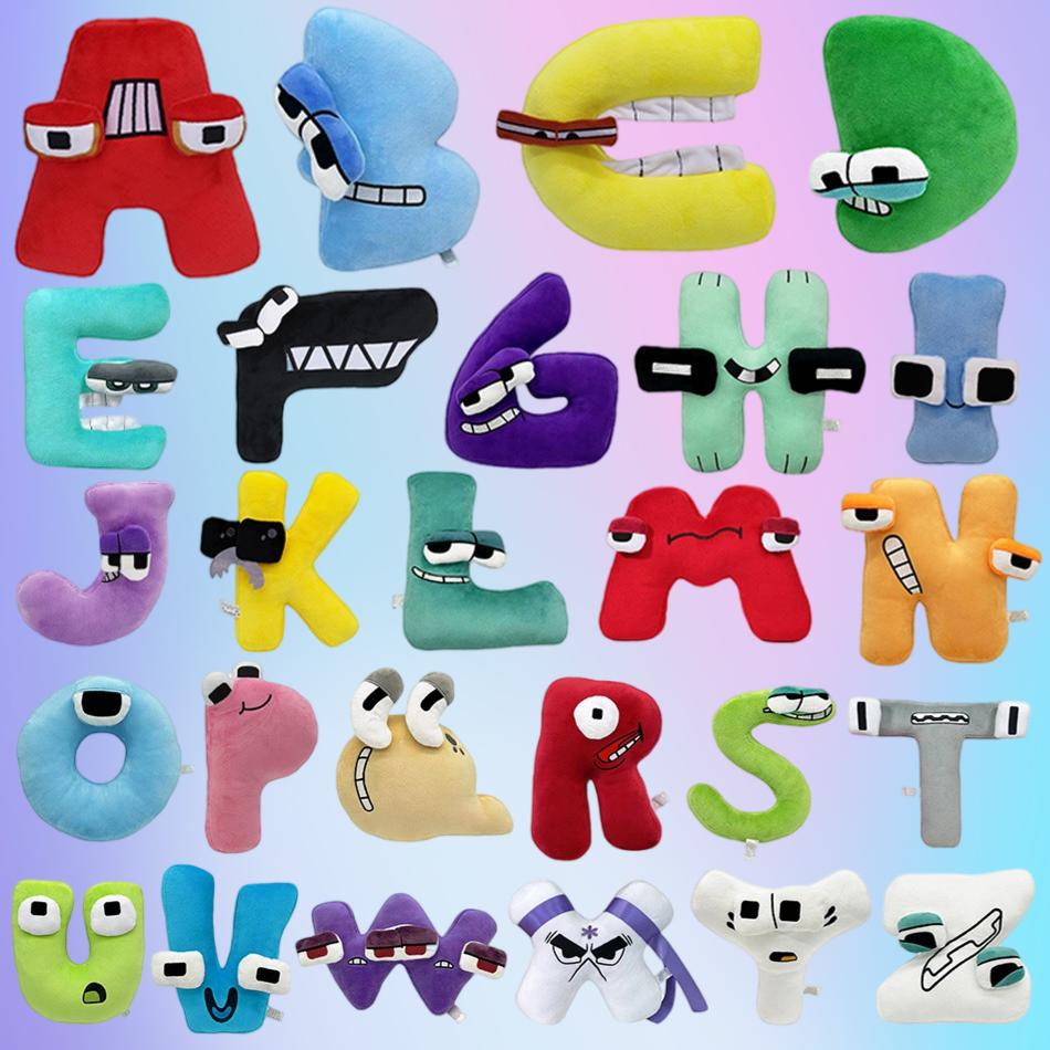 Alphabet Lore Мягкие игрушки Аниме Кукла Kawaii 26 Английские буквы Мягкие игрушки Дети Просвещение Монтессори Мягкая игрушка Кукла Подарки