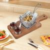 Elegant Wooden Appetizer Tray, Versatile Food Serving Stand for Events