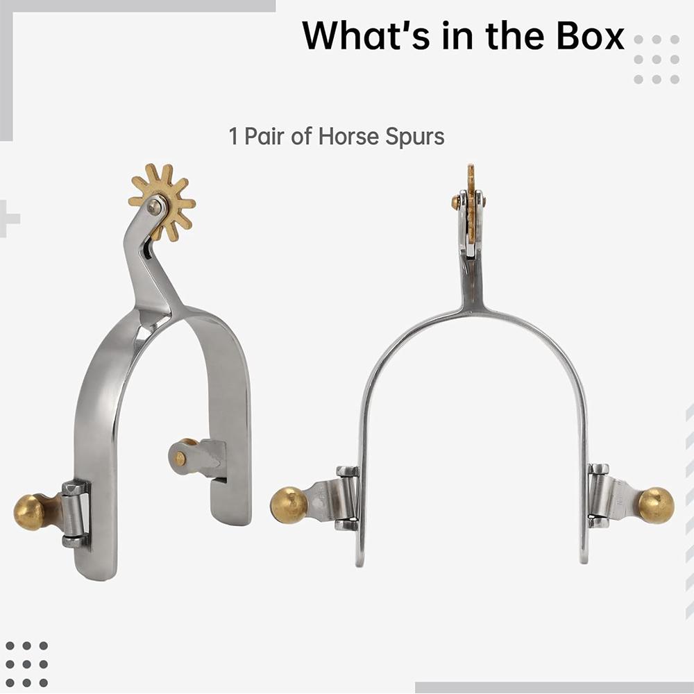 2pcs Horse Spurs for Men Western Cowboy Spurs for Horse Riding Accessories New