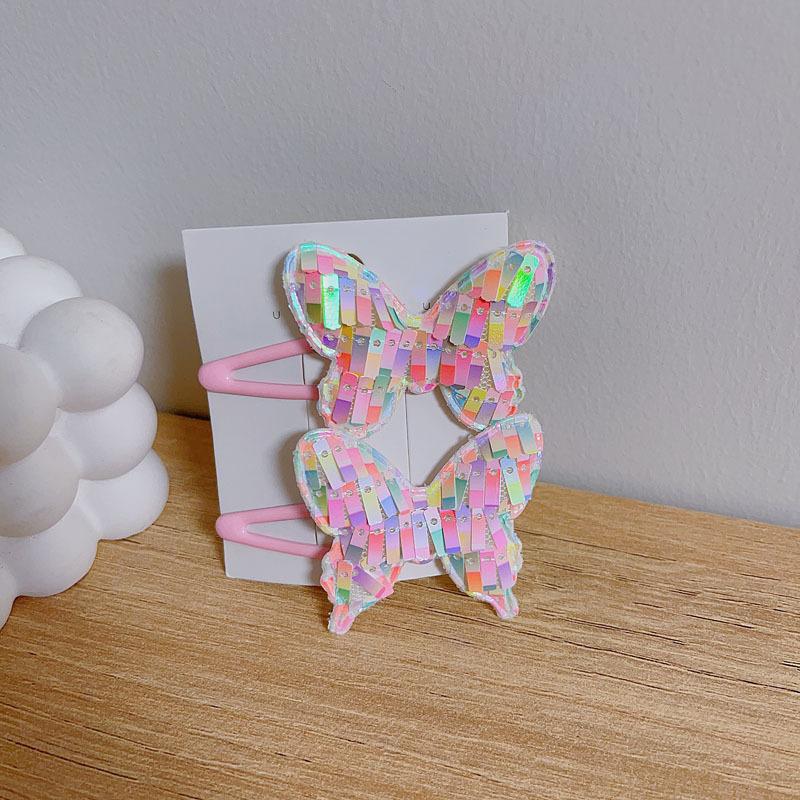 2 шт. новые милые заколки для волос принцессы с бабочкой и пентаграммой для девочек, детские головные уборы, заколки для волос, заколки, аксессуары для волос