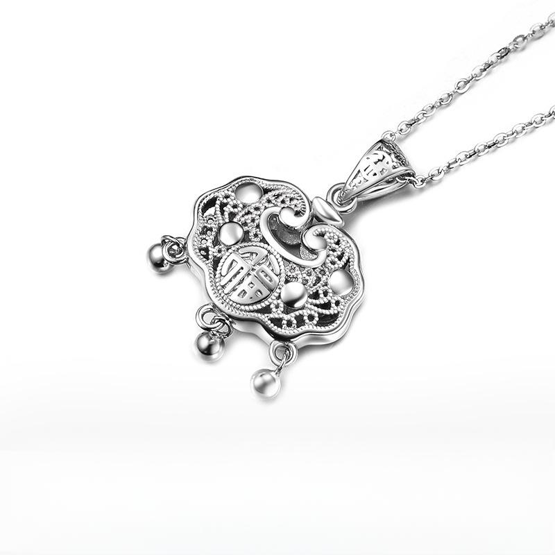 Новое ожерелье с замком безопасности в китайском стиле, женские кисточки, легкая роскошь, ниша и высокое качество оригинальной ключичной цепочки года