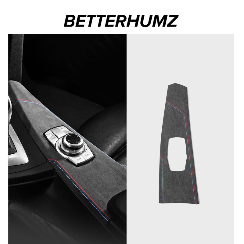 Для BMW F30 F32 F34 Из Алькантары Панель Декоративная Кнопки Мультимедиа Центральной Консоли Салона Автомобиля Наклейки Аксессуары