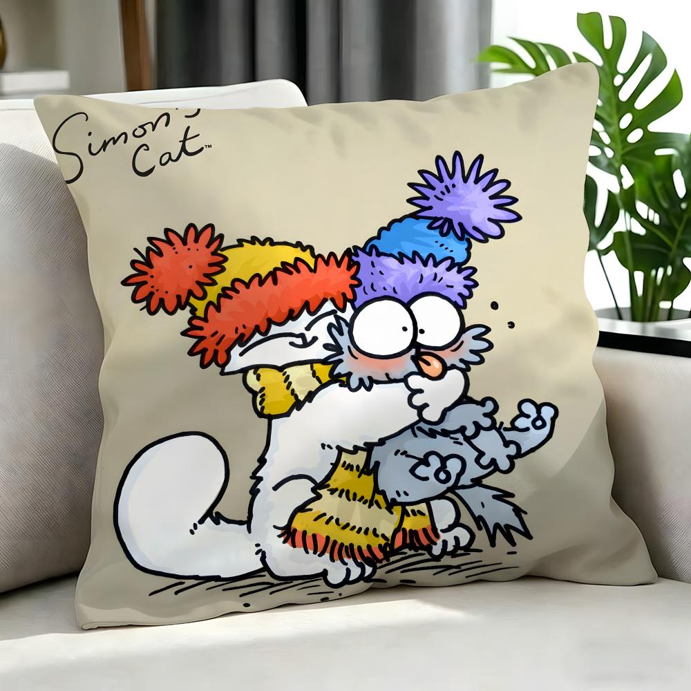 cartoon Simons Cat Cushion Cover Cushion Cover Set Pcs x x x Pillowcase Decorative Sofa Home Decor