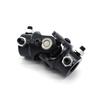 Steering Shaft U Joint Coupler 3 4in DD X 3 4in DD Black Powder Coated Universal