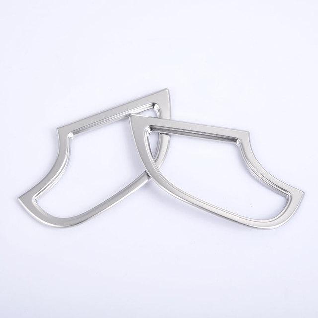 2 шт./компл., Стайлинг автомобиля, ABS, хромированная приборная панель, накладка на розетку кондиционера, подходит для Mercedes Benz W222 S Class