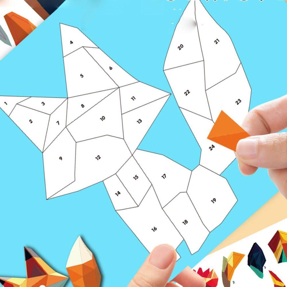 Paper DIY Paste Material Kit Handmade Animals Sticker Book Birthday Gift