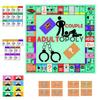 Couples Adultopoly Board Game For Sex Toys Date Night Couple Game Card Board Game Props For 1 Set Adults Sex Game Board