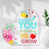 1PC Acrylic Heart Plaque For Teacher's Day Gifts, Best Teacher Ever Thank You,Paperweight Keepsake Gifts For Teacher Anniversary