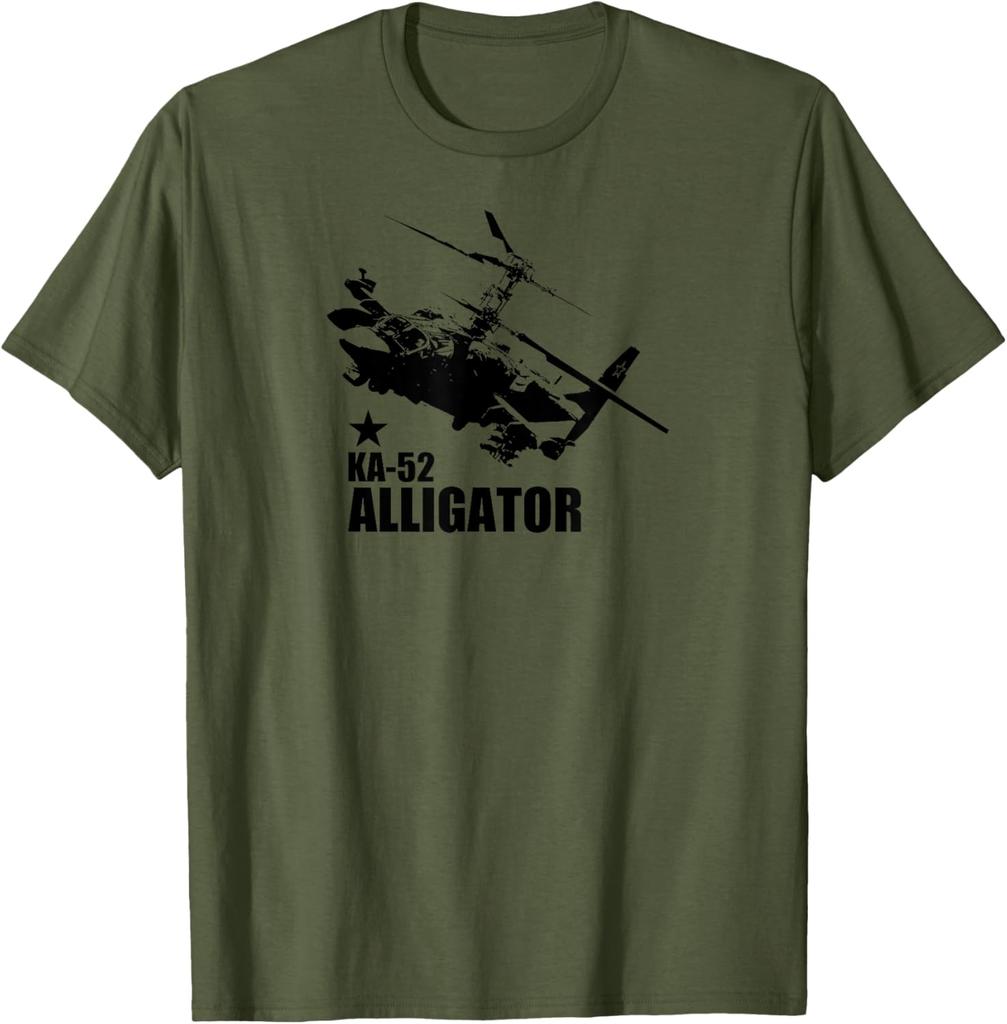 Kamov Ka52 Alligator Attack Helicopter TShirt 100 Cotton ONeck Short Sleeve Summer Casual Unisexs Tshirt Streetwear