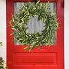 Artificial Olive Wreath Olive Fruit Wreath Door Decoration Wall Hanging Home Decoration Fake Flower
