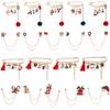 Reindeer Brooches Snowman Santa Claus Christmas Brooch Enamel Badges Xmas Pins Christmas Jewelry