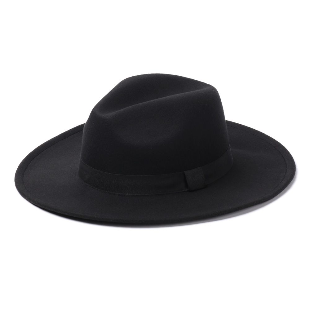 Winter Autumn Vintage Stage Performance Wide Brim Woolen Cowboy Hat Panama Fedora Hat Jazz Cap