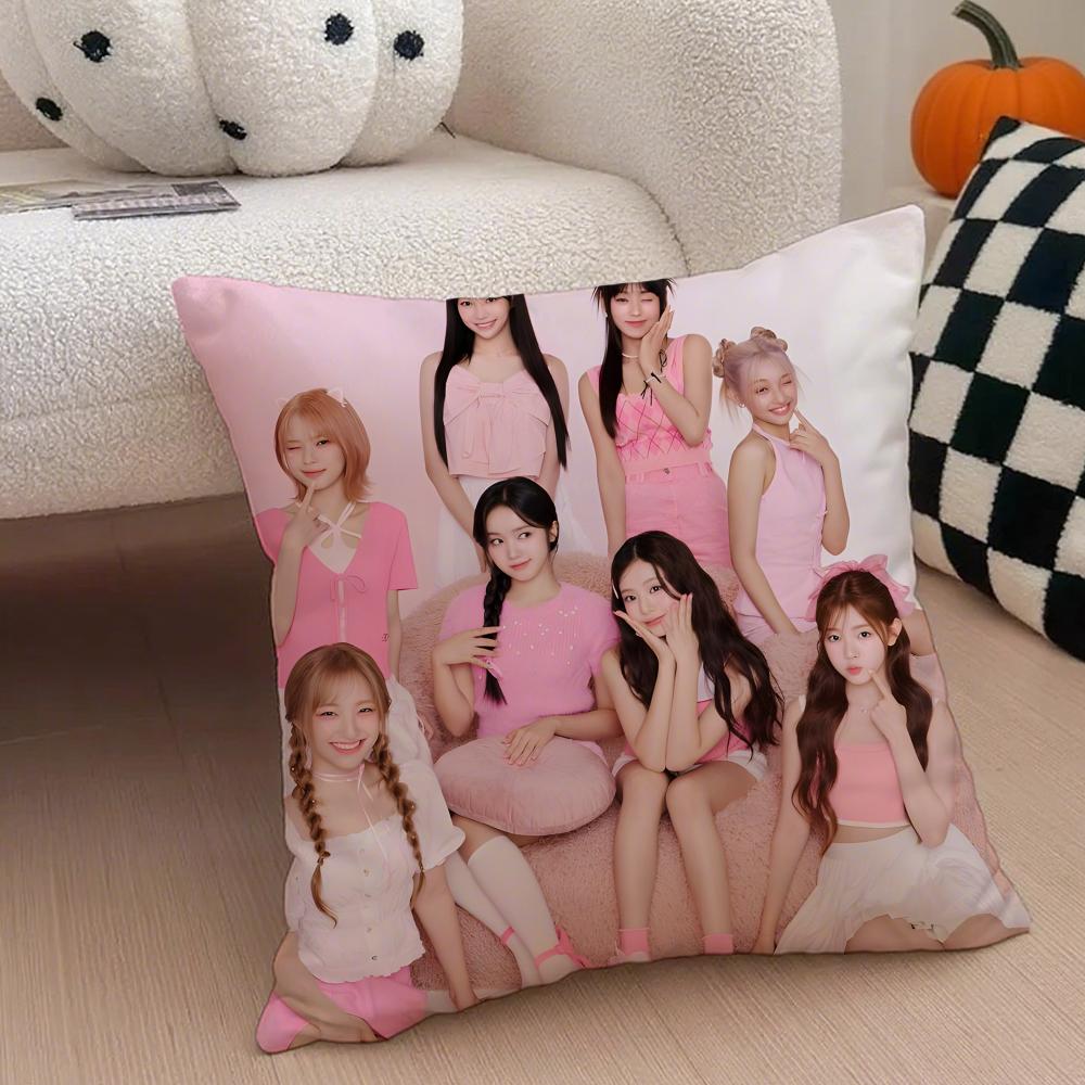 kpop energetic GGirls GGeneration Cushion Cover Throw Pillow Cover Hidden Button Durable Polyester Chair Cushion